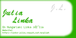 julia linka business card